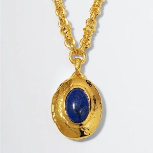 Lapis Locket Pendant Necklace - Pamela Love
